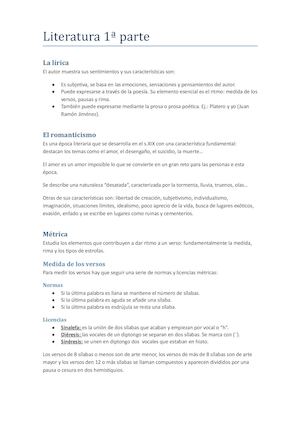 Literatura 1ª Parte
