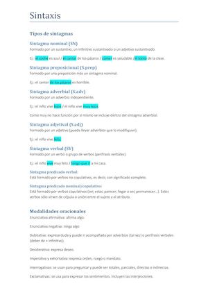 Sintaxis