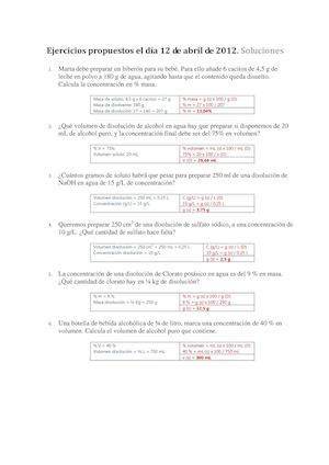 Ejercicios De Física Y Química