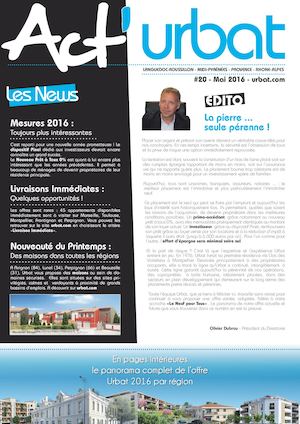 ACT'URBAT N°20 : MAI 2016 - URBAT PROMOTION