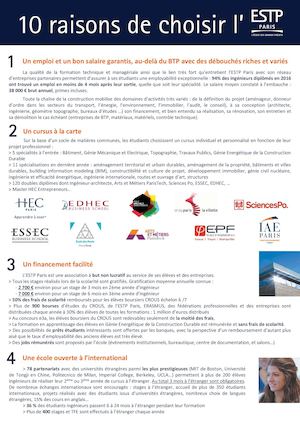 10 raisons de choisir l’ESTP Paris