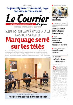 Le Courrier D'Algérie Du Mardi 21 Juin 2016