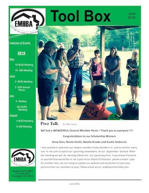 June 2016 Newsletter