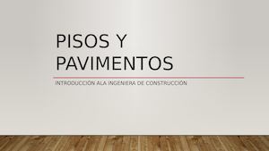 Pisos Y Pavimentos Falta Terminar