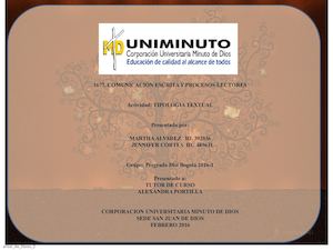 Tipologias Textuales