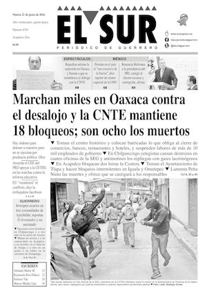 El Sur Martes 21062016