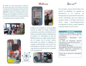 Folleto Museo De La Ciencia Y El Juego