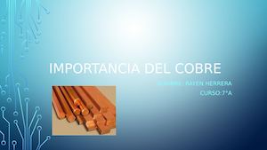 Importancia Del Cobre