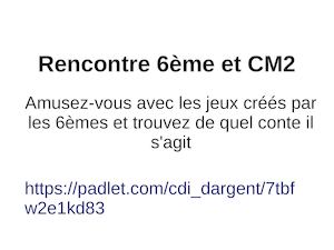 Livre jeux : contes 6ème3 Cm2