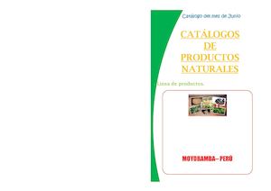Catálogo de productos naturales