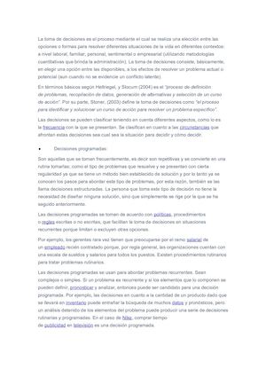 Toma De Decisiones