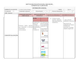Planeador Castellano Sustantivos