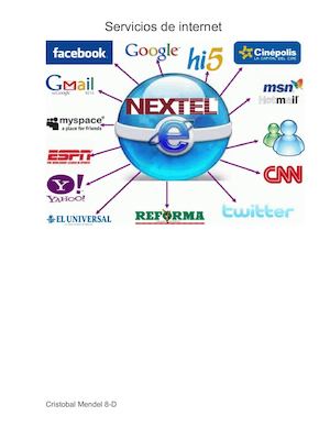 Las Posibilidades Que Ofrece Internet Se Denominan Servicios