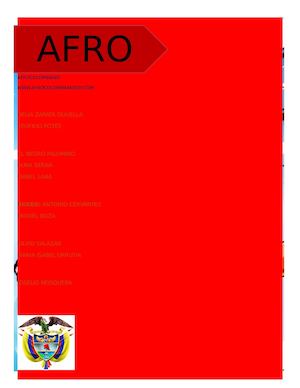 Contribuciones Afrocolombianas