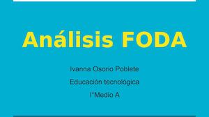 Análisis Foda