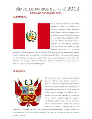 Símbolos Patrios Del Perú De: Stefano Cerna
