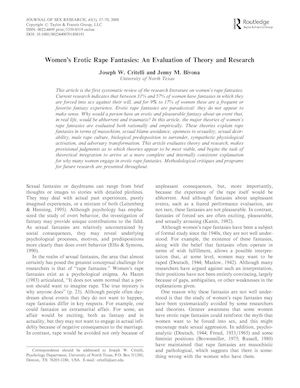 Fantasías Sexuales Femeninas