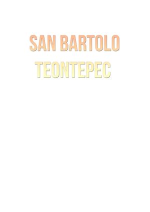 SAN BARTOLO TEONTEPEC