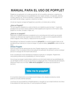 Manual Para El Uso De Popplet