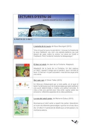 Recomanacions Estiu 16