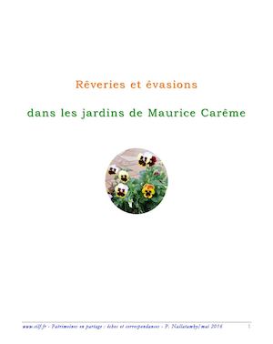 Rêveries et évasions dans les jardins de Maurice Carême