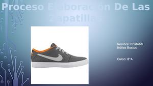 Proceso Elaboración Zapatilla