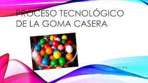Proceso Tecnológico De Goma De Mascar