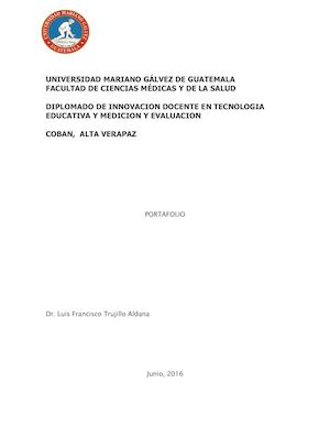 Portafolio de Diplomado en innovación docente