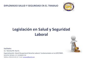Modulo Fundamentos Legales Diplomado