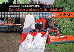 Kubota Anbaugeräte 2016