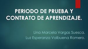 Periodo De Prueba Y Contrato De Aprendizaje