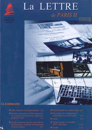 La lettre de Paris II - N° 31 - fév. 2005
