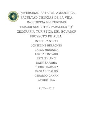 Informe De Las Provincias De Geografia