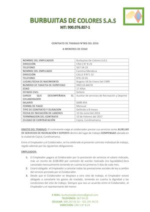 Contrato De Trabajo Blog