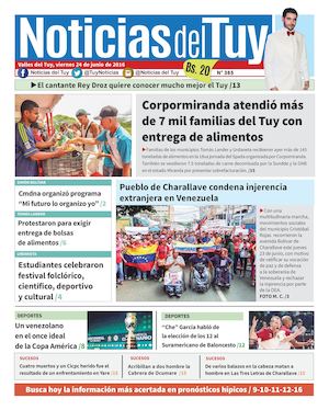 Noticias Del Tuy Edición Impresa 24 De Junio