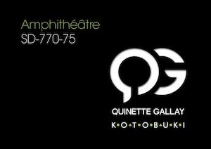 Brochure Amphithéâtre Quinette Gallay