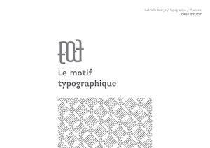 Motif typographique