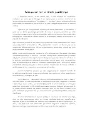 La Televisión Peruana Ha Sido Invadida Por