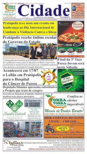 Jornal Cidade de Pratápolis - Edição 104 de 24/06/2016