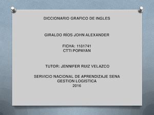 Diccionario Grafico De Ingles