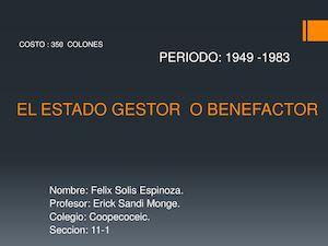 El Estado Gestor O Benefactor 1