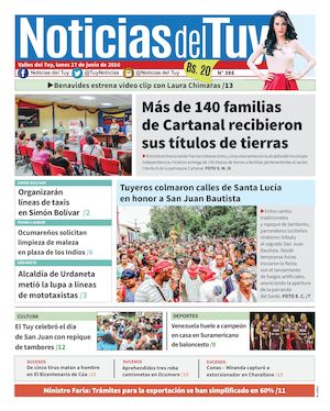 Noticias Del Tuy Edición Impresa 27 De Junio