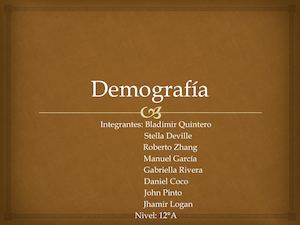 Demografía
