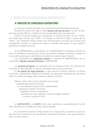 Yoga En La Escuela Segunda Parte