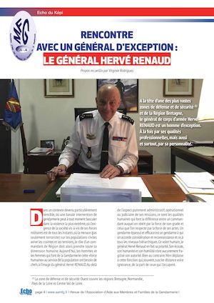 AAMFG - rencontre avec un général d'exception : Le Général Hervé Renaud - Propos recueillis par Virginie Rodriguez.