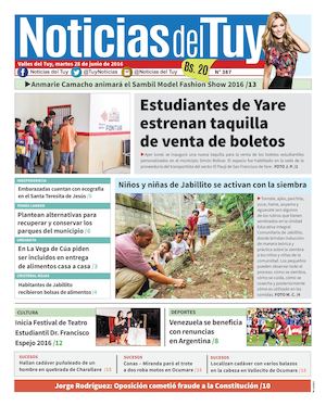 Noticias Del Tuy Edición Impresa 28 De Junio