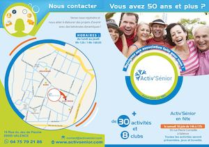 Activ'sénior Flyer A4 Ouvert A5 Plié
