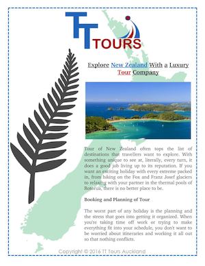 Explore New Zealand With A Luxury Tour Company