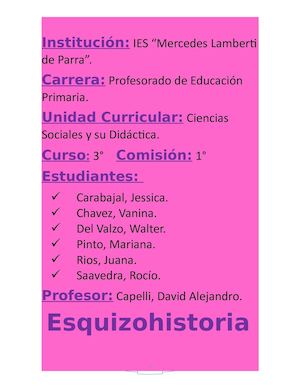 Esquizohistoria