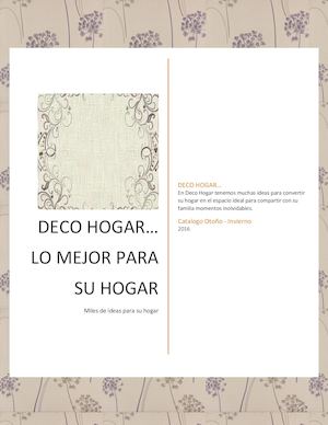 Catalogo Deco Hogar